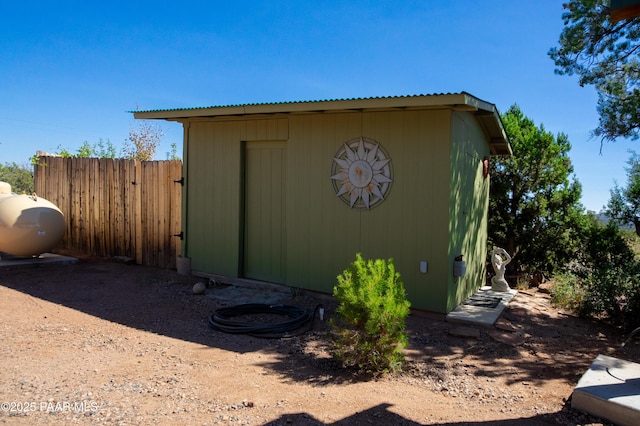 view of outdoor structure