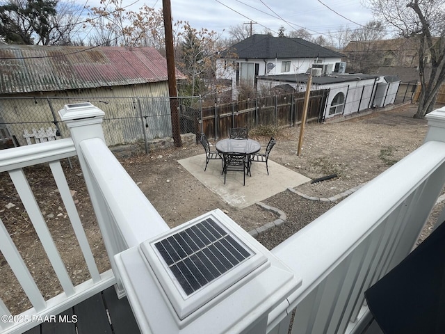 view of patio featuring a fenced backyard