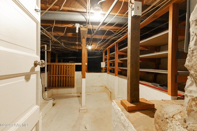 view of basement