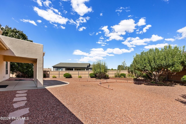 view of yard with a patio