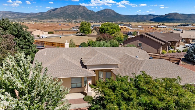 aerial view featuring a mountain view