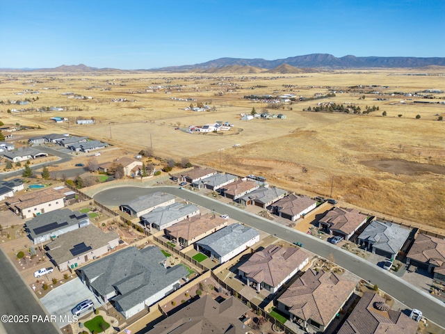 7064 N Robin Nest Ct, Prescott Valley, AZ 86315 - aerial view of property and surrounding area with a mountainous background and nearby suburban area