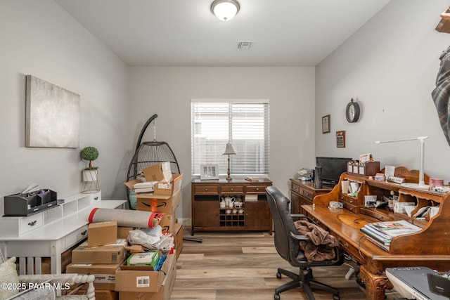 7064 N Robin Nest Ct, Prescott Valley, AZ 86315 - office area with light wood-style floors