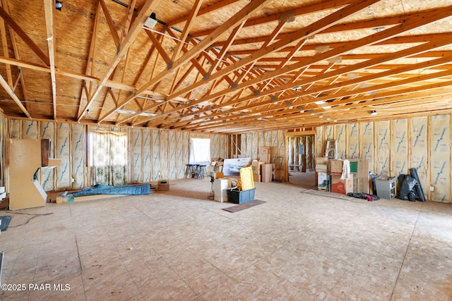 view of basement