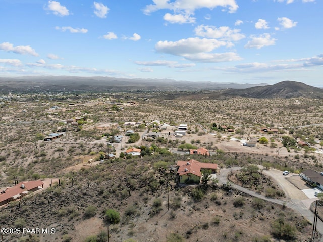 969 S Saguaro Dr, Wickenburg, AZ 85390 - overview of rural landscape with a desert landscape and a mountain backdrop