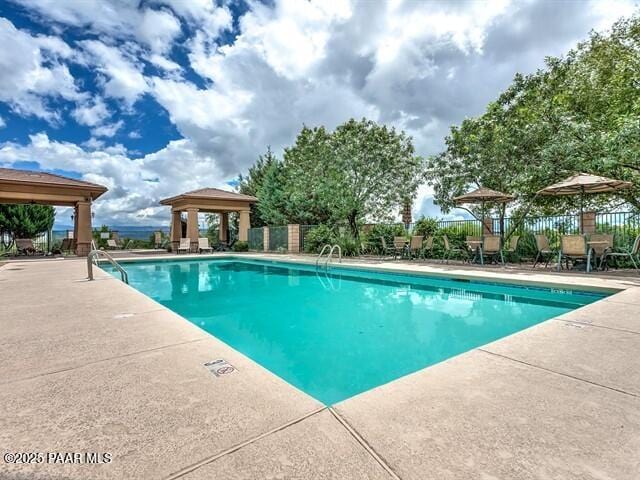 6237 E Boothwyn St, Prescott Valley, AZ 86314 - community pool with a gazebo and a patio area
