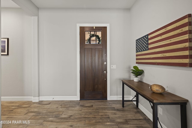 5109 Porter Creek Dr, Prescott, AZ 86301 - entrance foyer featuring wood finished floors and baseboards