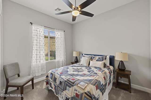 5109 Porter Creek Dr, Prescott, AZ 86301 - bedroom with carpet floors, baseboards, and a ceiling fan