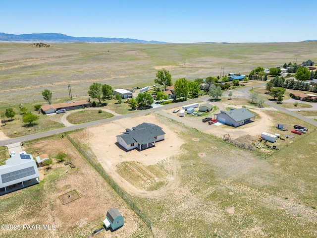 view of rural area featuring a mountain backdrop