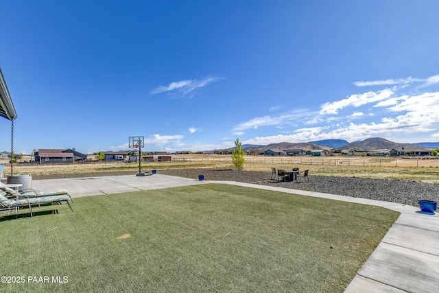 8675 N Buffalo Hill Ct, Prescott Valley, AZ 86315 - view of yard with a mountain view and fence