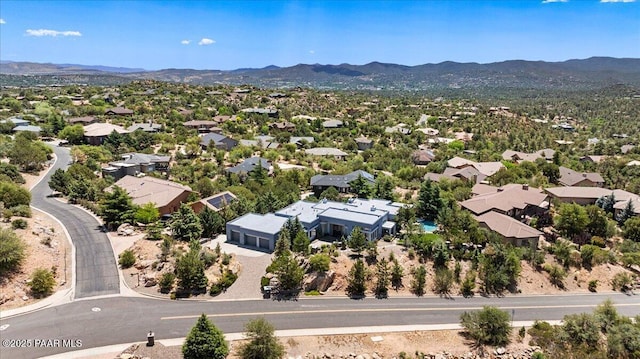 1369 Sierry Peaks Dr, Prescott, AZ 86305 - aerial perspective of suburban area featuring mountains