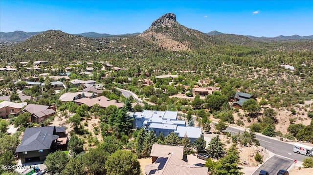 1369 Sierry Peaks Dr, Prescott, AZ 86305 - aerial perspective of suburban area featuring a mountain backdrop