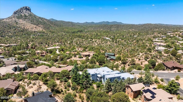 1369 Sierry Peaks Dr, Prescott, AZ 86305 - aerial perspective of suburban area featuring a mountain backdrop
