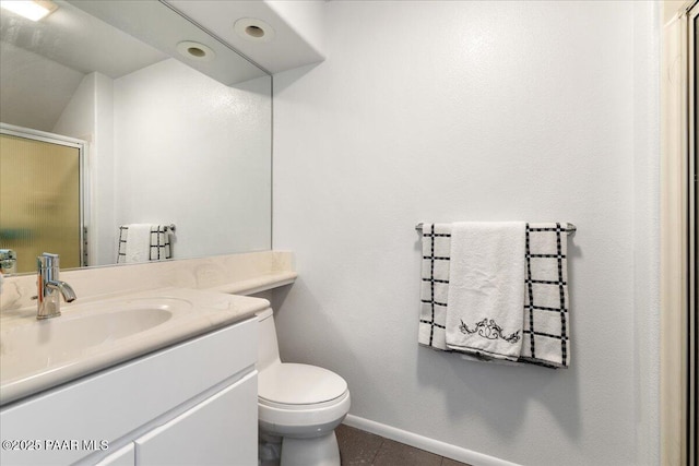 1369 Sierry Peaks Dr, Prescott, AZ 86305 - full bathroom with vanity, a shower with door, and tile patterned flooring