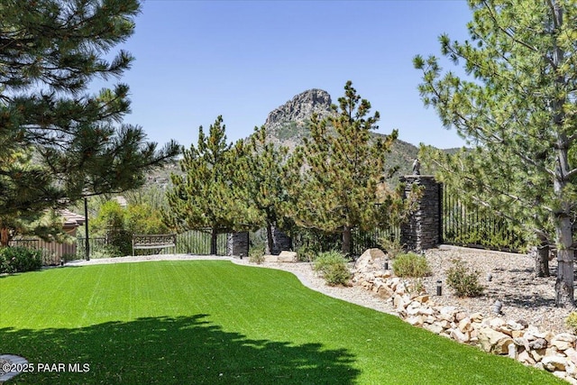 1369 Sierry Peaks Dr, Prescott, AZ 86305 - view of yard featuring a mountain view