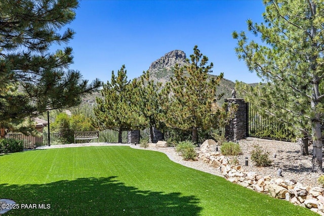 1369 Sierry Peaks Dr, Prescott, AZ 86305 - view of yard featuring a mountain view