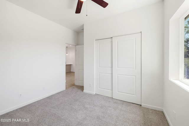 1800 N Pearl Ln, Prescott, AZ 86301 - unfurnished bedroom with carpet flooring, a closet, and ceiling fan