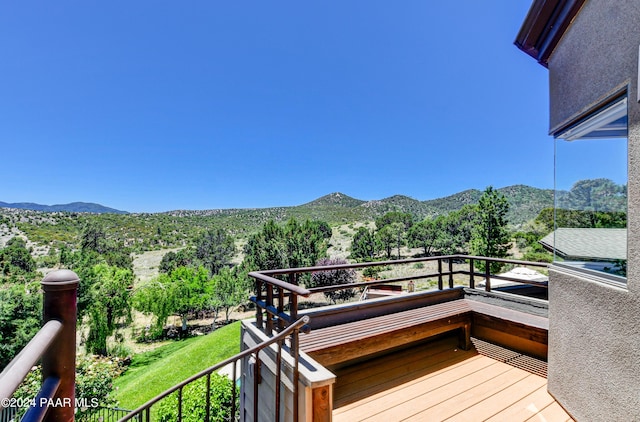 1301 S Manzanita Hill Rd, Prescott, AZ 86303 - balcony featuring a mountain view