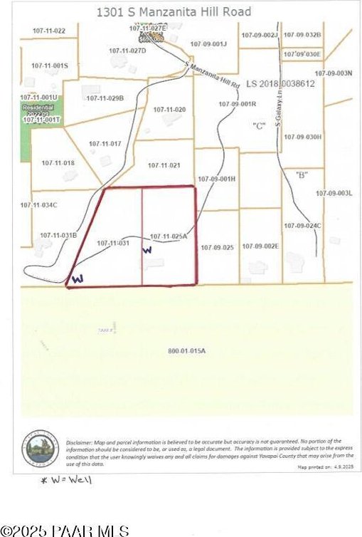 1301 S Manzanita Hill Rd, Prescott, AZ 86303 - map
