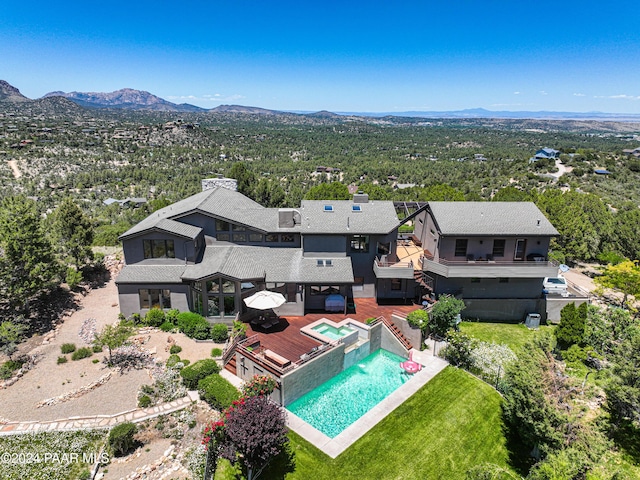 1301 S Manzanita Hill Rd, Prescott, AZ 86303 - bird's eye view featuring a mountain view