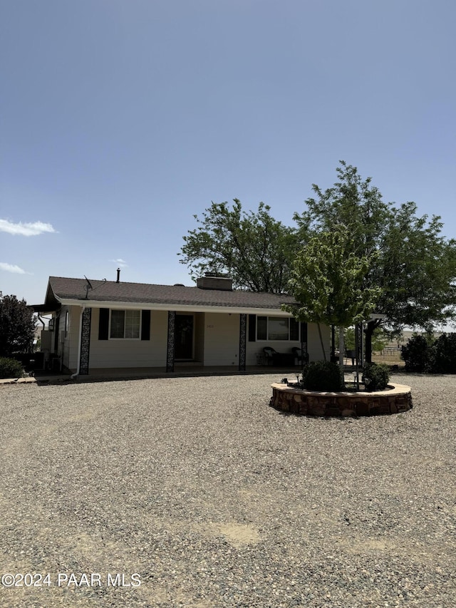 view of ranch-style home