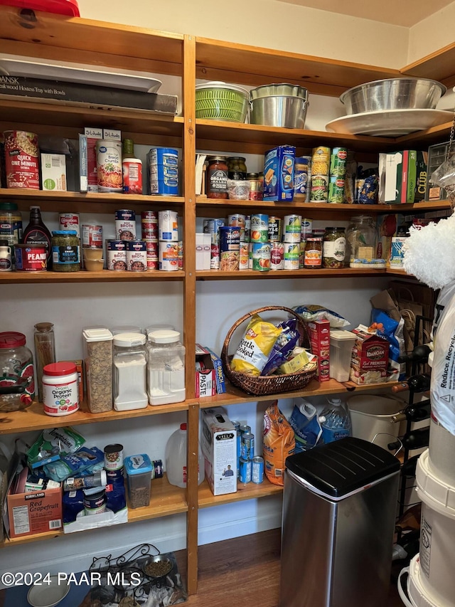 view of pantry