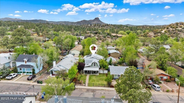 122 N Willow St, Prescott, AZ 86305 - aerial perspective of suburban area with mountains