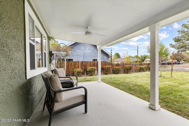 122 N Willow St, Prescott, AZ 86305 - view of patio with a ceiling fan