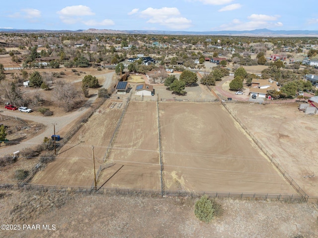 aerial view featuring a mountain view