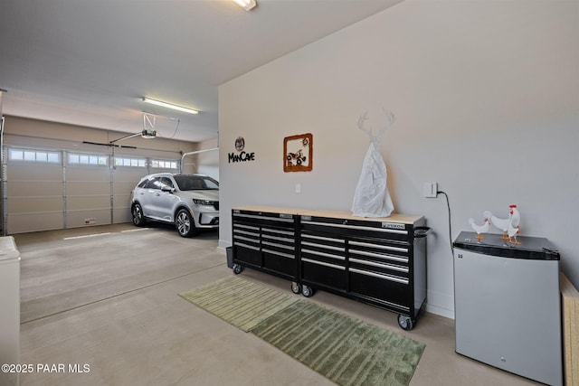5313 Autumn Leaf Ln, Prescott, AZ 86301 - garage featuring refrigerator and a garage door opener