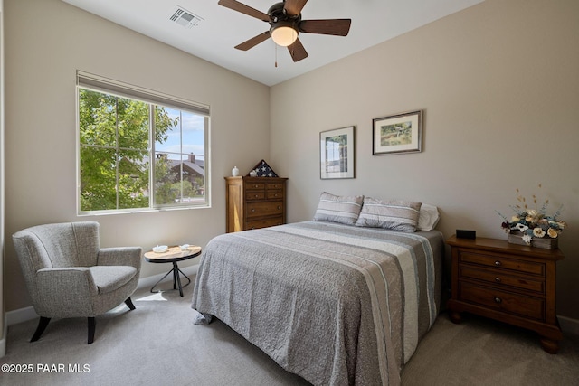 5313 Autumn Leaf Ln, Prescott, AZ 86301 - bedroom with carpet, baseboards, and a ceiling fan