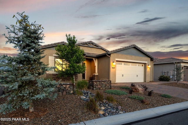 5313 Autumn Leaf Ln, Prescott, AZ 86301 - ranch-style house featuring an attached garage, driveway, and stucco siding