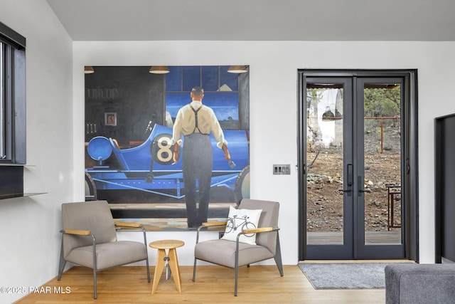 51 Rill Rd, Prescott, AZ 86305 - doorway to outside with french doors and wood finished floors
