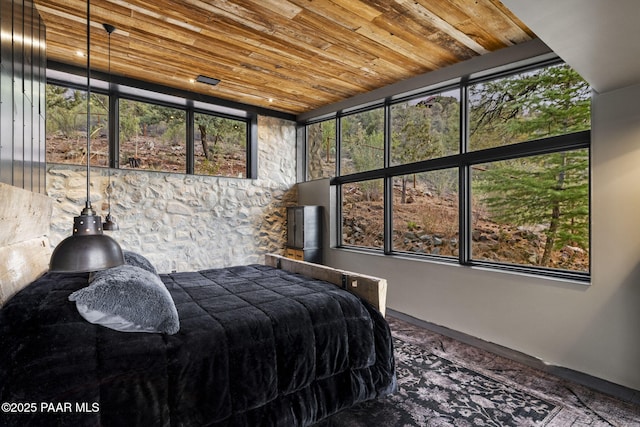 51 Rill Rd, Prescott, AZ 86305 - carpeted bedroom with wooden ceiling and baseboards