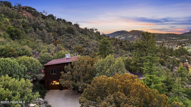 51 Rill Rd, Prescott, AZ 86305 - mountain view with a heavily wooded area