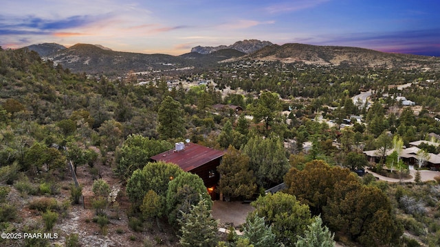 51 Rill Rd, Prescott, AZ 86305 - aerial view at dusk of a mountain view