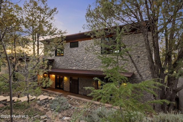 51 Rill Rd, Prescott, AZ 86305 - view of front of home with stone siding