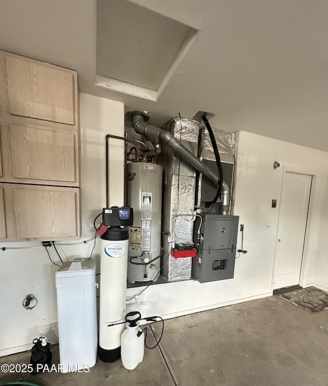6217 N Little Papoose Dr, Prescott Valley, AZ 86314 - utility room featuring gas water heater and heating unit