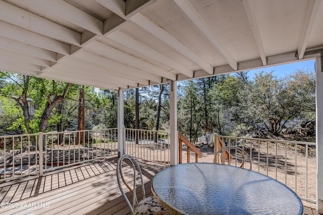 view of deck