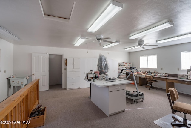 office with ceiling fan