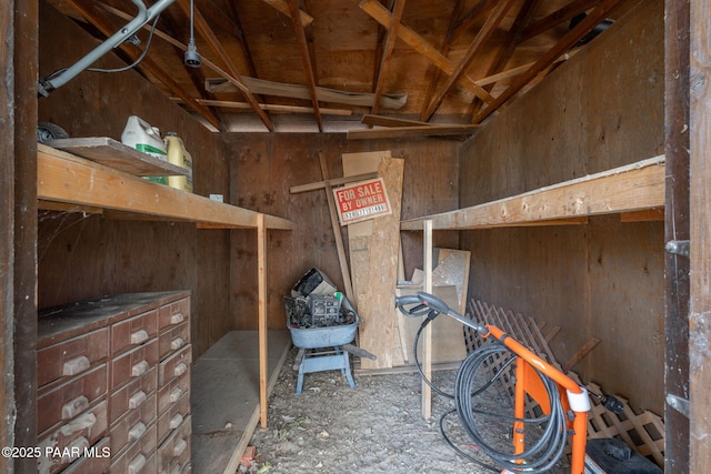 view of storage room