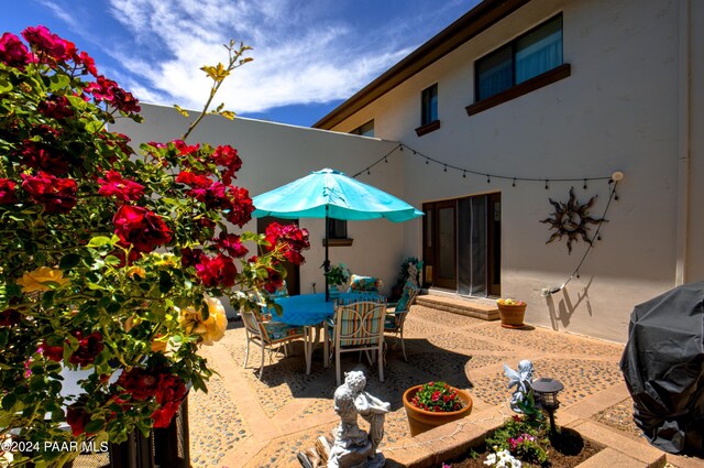 view of patio / terrace featuring grilling area