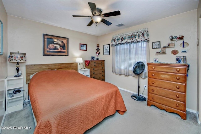 4761 N Tonto Way, Prescott Valley, AZ 86314 - carpeted bedroom featuring baseboards and ceiling fan
