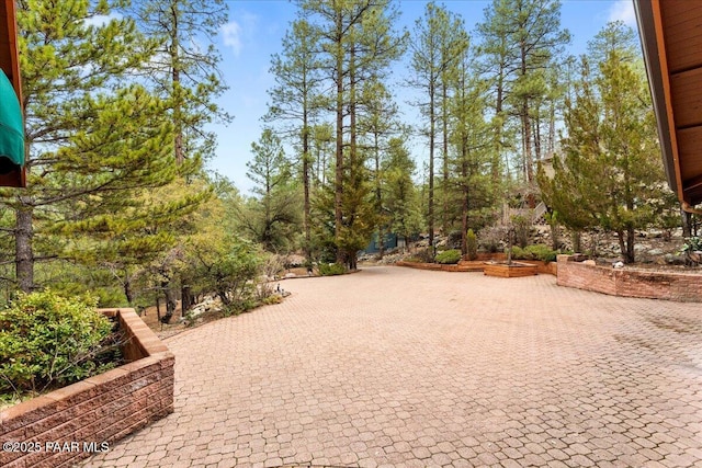 view of property's community featuring driveway