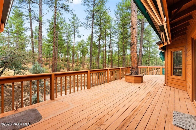 view of wooden terrace