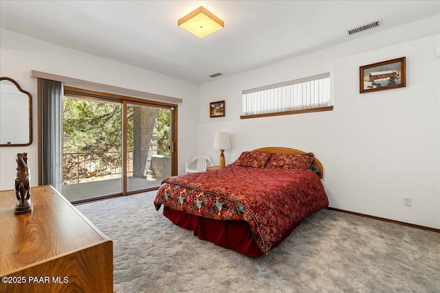110 High Chaparral Loop, Prescott, AZ 86303 - carpeted bedroom featuring access to exterior and baseboards