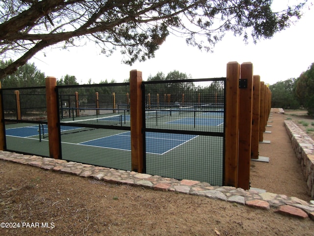 view of tennis court