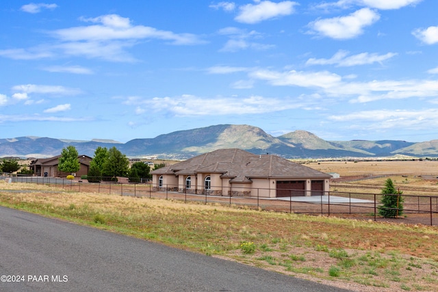 mountain view with a rural view