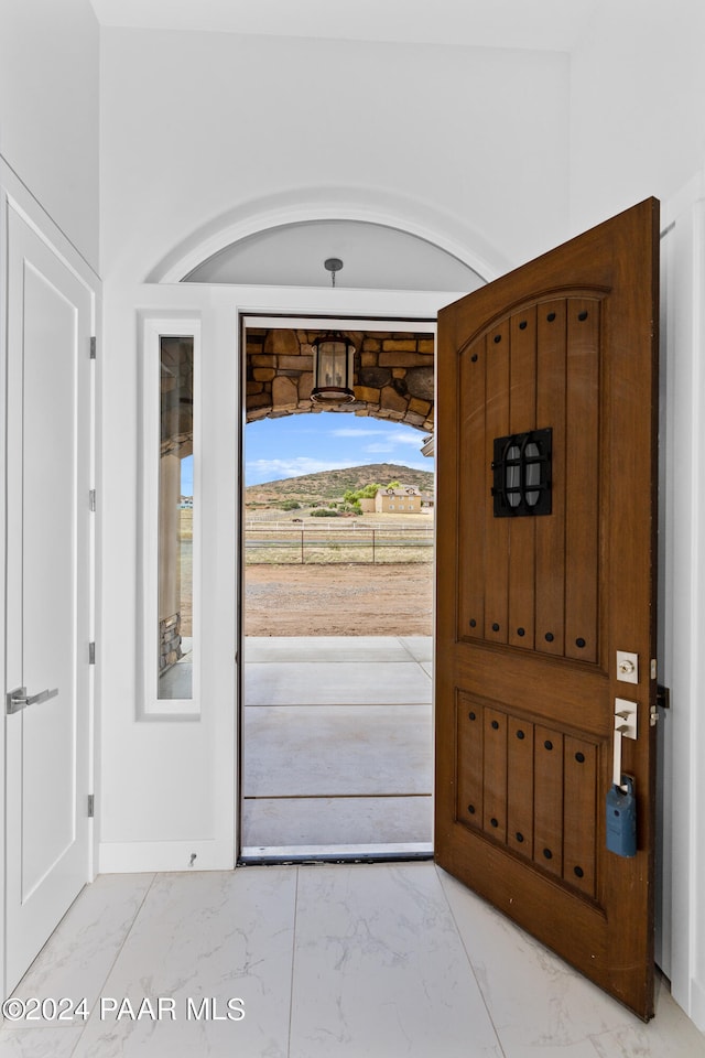 view of foyer entrance