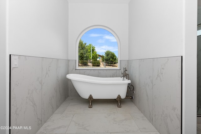 bathroom with a bathing tub